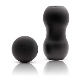 ATHLETIC AESTHETICS Premium Massage Ball Set - Fascia Ball/Duo Ball for Self Massage and Trigger Point Therapy/Physiotherapy (5th Variant: Set of 2 (Massage Ball & Double Massage Ball))