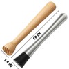 Datsto 2Pcs Muddler for Cocktails 10 Inch - Stainless Steel