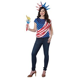 California Costumes Women 's Plus tamaño Reina de la Alta mar Disfraz de Mujer, Rojo/Azul/Blanco, L