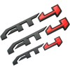 3Pcs AT4 Emblems Sierra 3D Side Door Rear Tailgate Badge