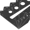 Thread Pitch Gauge Black Aluminum Alloy Metric Imperial Multi-Gauge Measuring