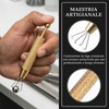 2 pezzi piercing a sfera, pinza a 4 denti per