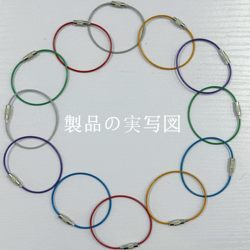 Mirhua Stainless Steel Convenient Wire Ring Wire Keychain, Lost /
