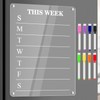 Magnetische Kalender für Kühlschrank Magnetischer Whiteboard Abwischbare Kühlschrank-Kalender Wochenplaner mit