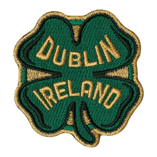 VAGABOND HEART Dublin Ireland Patch - Shamrock Souvenir Iron On