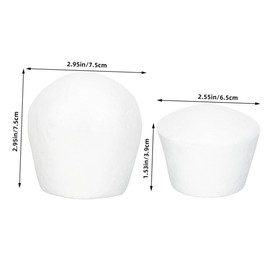 CAXUSD Practice Models for Baking 10pcs Foam Cupcake Dummy Molds Perfect for Wedding Decor DIY Projects
