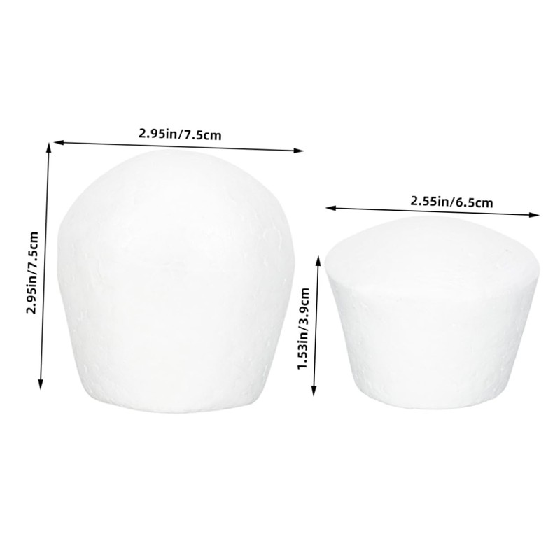 CAXUSD Practice Models for Baking 10pcs Foam Cupcake Dummy Molds