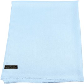 CJ Apparel Women's Plain Design Nepalese Pashmina Scarf, baby blue