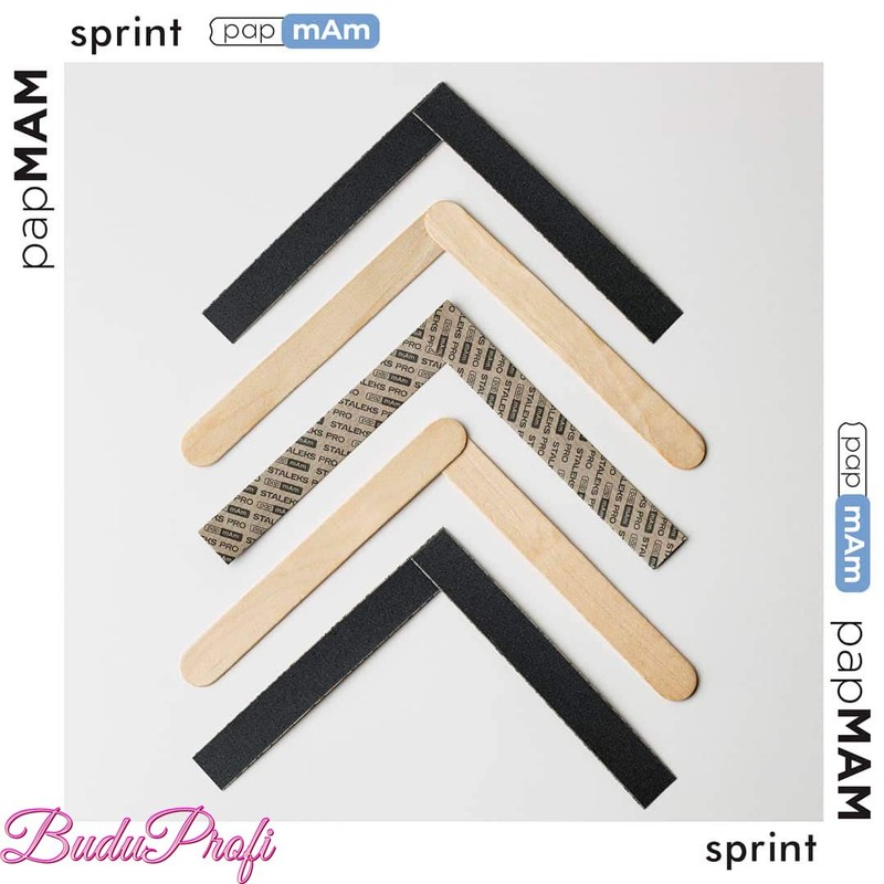 VJ Base 50 x Wooden Nail File Straight for File