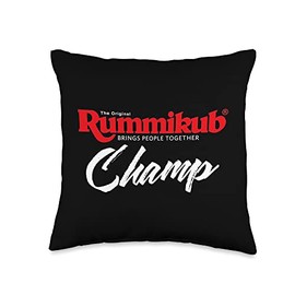 Eat My Shirtz Rummikub Champ Throw Pillow, 16x16, Multicolor