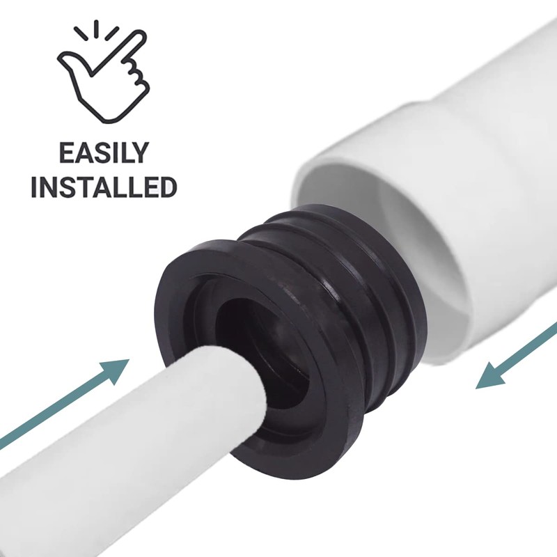 SKIR'CO Rubber Sleeve Black 40 x 25 mm for Drain