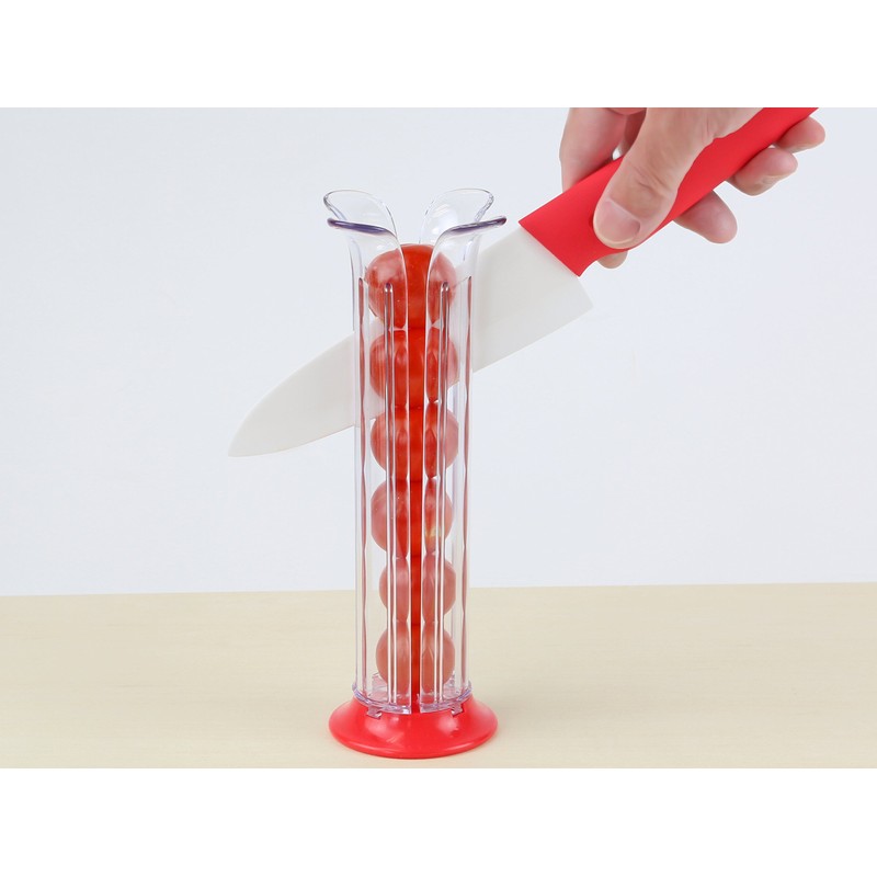 Pearl Metal Vegicura C-9119 Petite Tomato Slicer (Made in Japan)