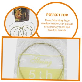 TOYANDONA Pack of 6 Mini Guitar Strings Guitar Metal Ukulele Accessories Electric Guitar Strings Ukulele Strings Made of Metal Strings for Electric Guitar Stainless Steel