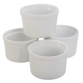 BIA Cordon Bleu Classic 8-Ounce Ramekin, Set of 4, White (900015S4SIOC)