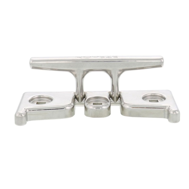 Ropeze Stainless Steel 6-Inch Folding Cleat, Marine Grade, Corrosion Resistant,