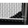 White Bottom Locking Device for Privacy Chain Link Fence Slats