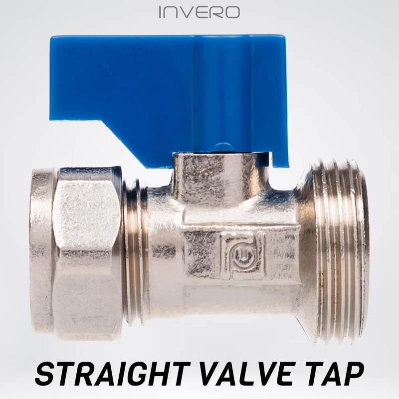 Invero Universal Durable Brass, Stainless Steel Washing Machine Dishwasher Straight