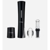 Cheer Moda Skyline Electric Wine Opener Gift Set, Battery, Black,