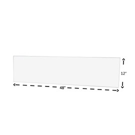 Clear Acrylic Plexiglass Sheet - 1/8" Thick Cast - 12" x 48"