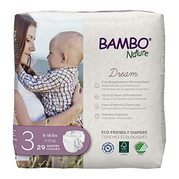 Bambo Nature Baby Diapers Size 3 29 Counts