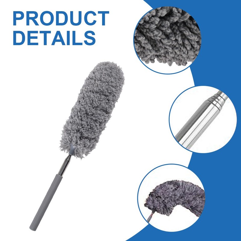 Tomedeks Duster, Washable, Duster, Pack of 2, Retractable for Cleaning