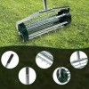 QDXFL 16" Rolling Lawn Aerator Push Tine Spike Soil Lawn