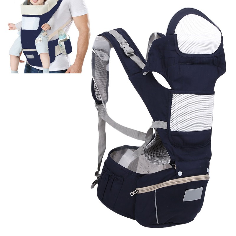 Infant Hipseat Multifunction Ergonomic Baby Wrap Breathable Newborn Front Facing