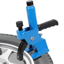 Manual Tire Bead Breaker with Handle and Rubber Pad, Fit for 38 and 42 Inches Tires Changer, Easy-Operated Tire Repair Tool for ATVs, UTVs, Tractors, Trucks, Heavy Duty Tires Car Repair (Blue)