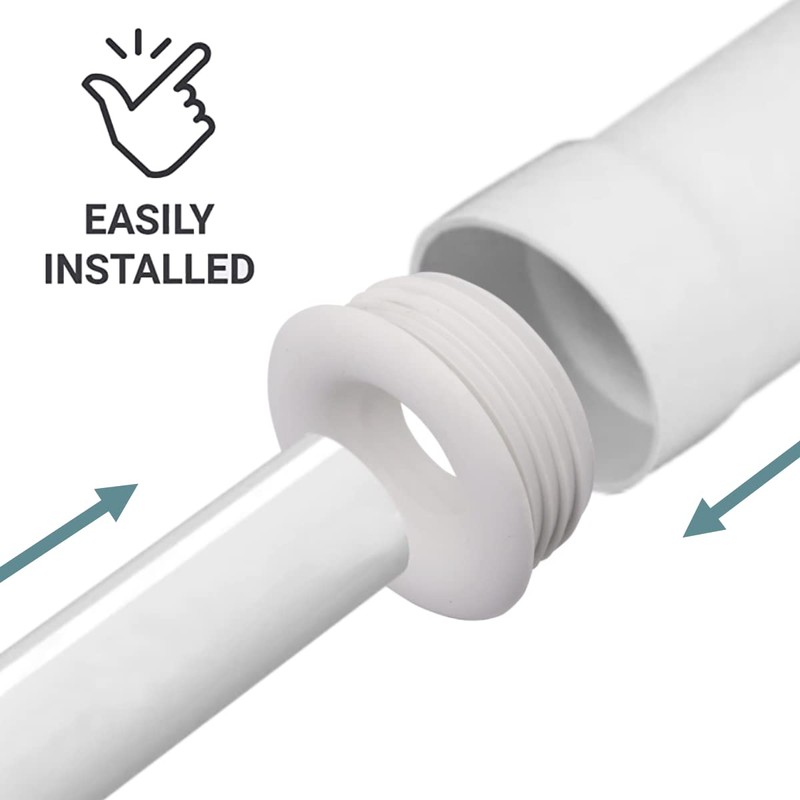SKIR'CO (5Pcs) White 50 x 25mm Rubber Sleeve for Waste
