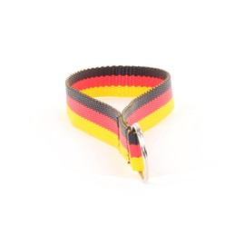 Zentauron Schlandband Stylish Multifunctional Keyring with Black/Red/Gold Design, Perfect Accessory for Sports Fans and Expression of Love for Home, Black red gold