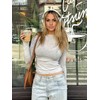 Abonlen Long Sleeve Shirts for Women Crewneck Basic Tees T