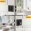 EHOMEWARE 3 Pack Matte Black Pocket Door Handles, Pocket Door