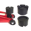 85 x 50 mm Rubber Pad with 2 V Grooves
