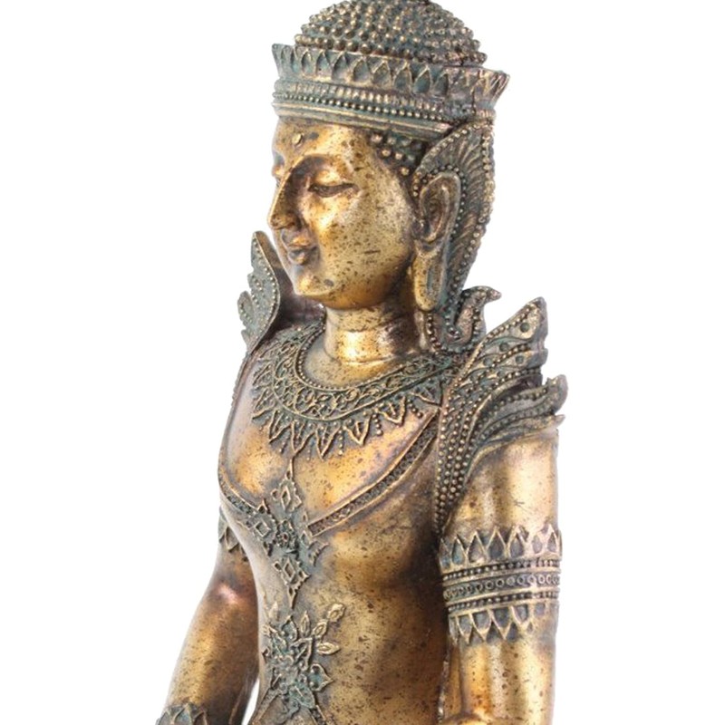 usamjtable Thai Buddha Dhyana Mudra Feng Shui 12" Tall Home