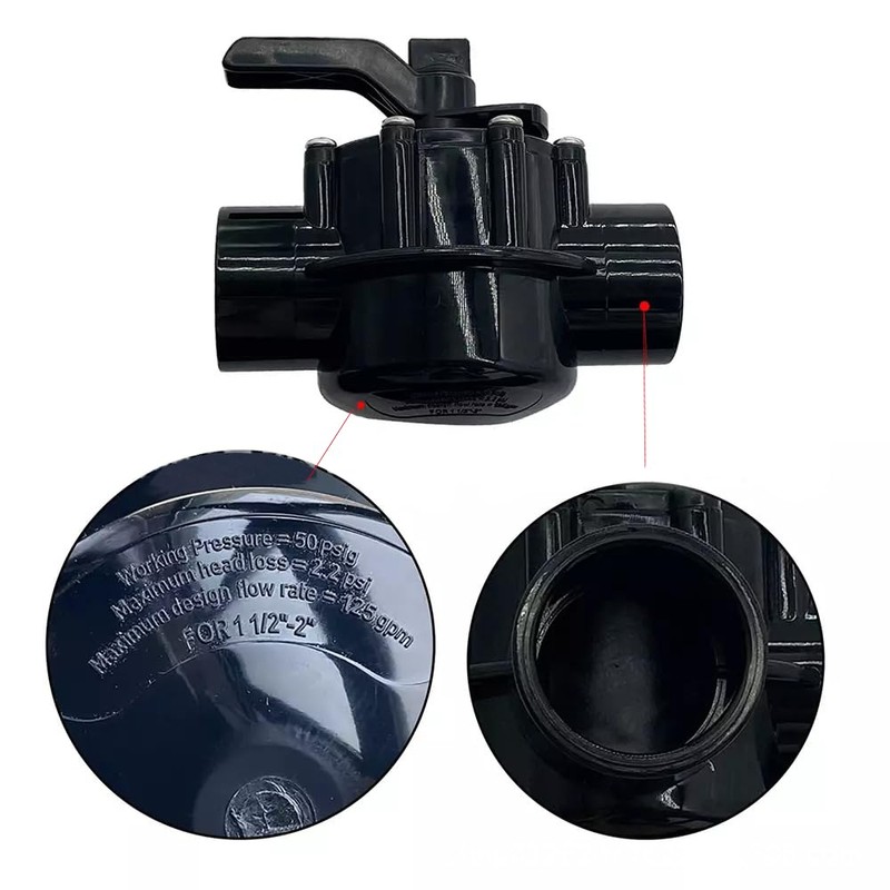 4724 2-Port 1-1/2 to 2-Inch Black Positive Seal Valve Replacement