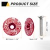 sourcing map 1-1/4 Headset Stem Top Cap Aluminum Alloy Bicycle