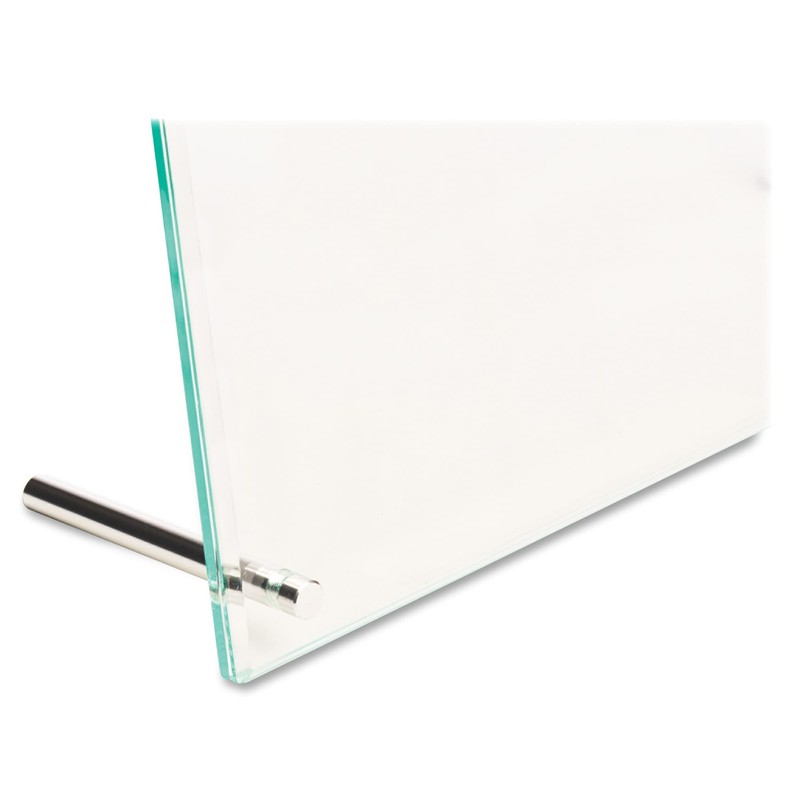deflect-o Superior Image Beveled Edge L-Frame Base Desktop Sign Holder,