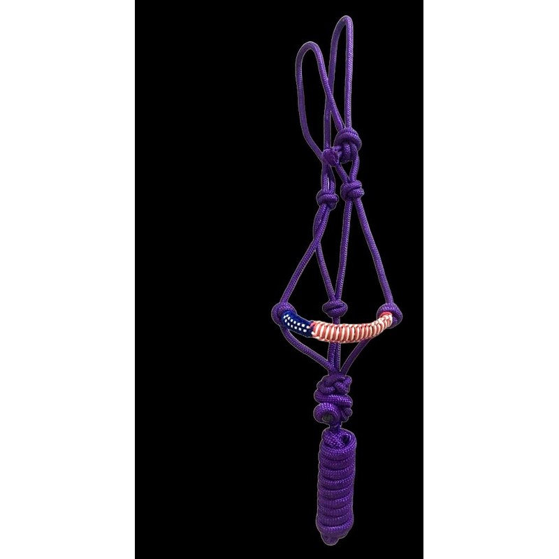 Majestic Ally Poly Braided Patriotic Nose Poly Rope Halter and