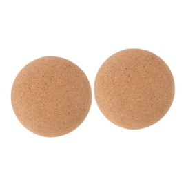 SUPVOX 2pcs Cork Massage Balls Multi-use Fitness Roller for Yoga Spiky Ball for Back