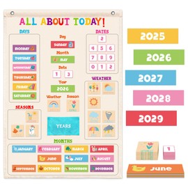 Todo sobre el Calendario Gráfico de Hoy, Centro de Aprendizaje del Círculo del Tiempo, Tablero Matutino para Preescolar, Tablero Educativo del Clima y las Estaciones, Gráfico de Aprendizaje de Días y