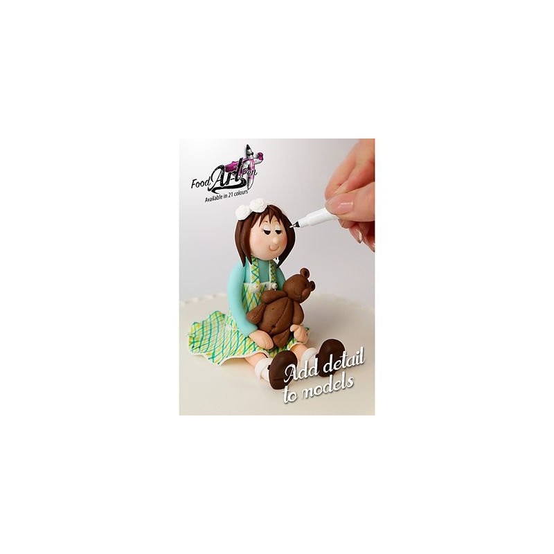 Rainbow Dust Black Edible Ink Icing Food Pen - Add