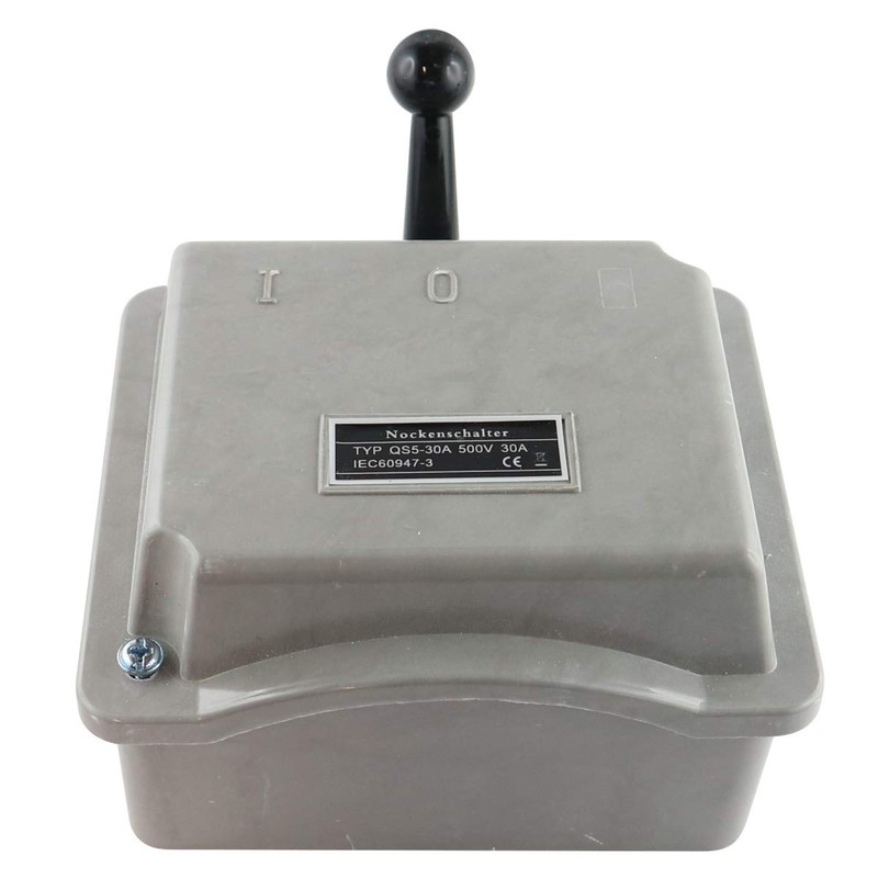 WITTKOWARE Three-phase cam switch with lever, 3-pin, on/off, 30 A,