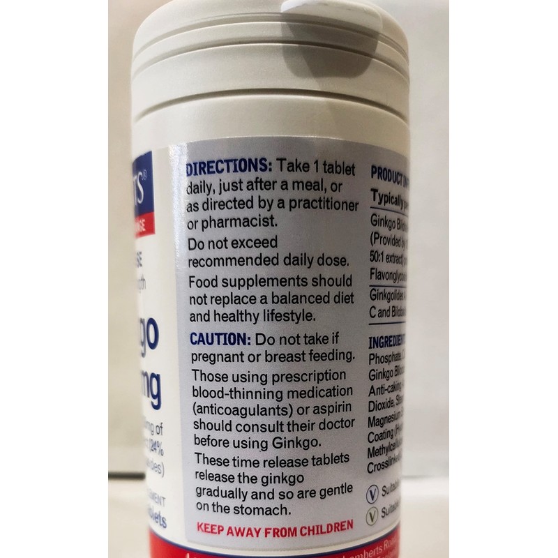 Lamberts® Ginkgo Biloba 6000mg 180 Tablets