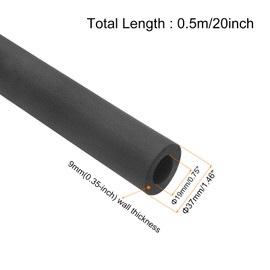 QUARKZMAN Pipe Insulation Foam Pipe Insulation Pipe 19 mm (3/4 Inch) ID 37 mm OD 20 Inch Heat Protection for Handle Support