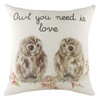 Evans Lichfield Hedgerow Owls Cushion Cover, Polyester, Linen, multicolour, 43
