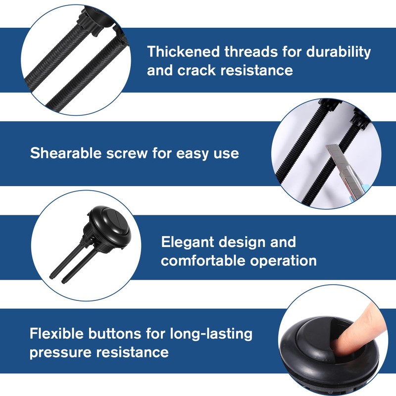 48mm Toilet Button Pusher, Toilet Push Button, Dual Flush Adjustable