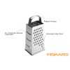 Fiskars Essential 1065589 Grater 4-Sided Stainless Steel Height 23 cm