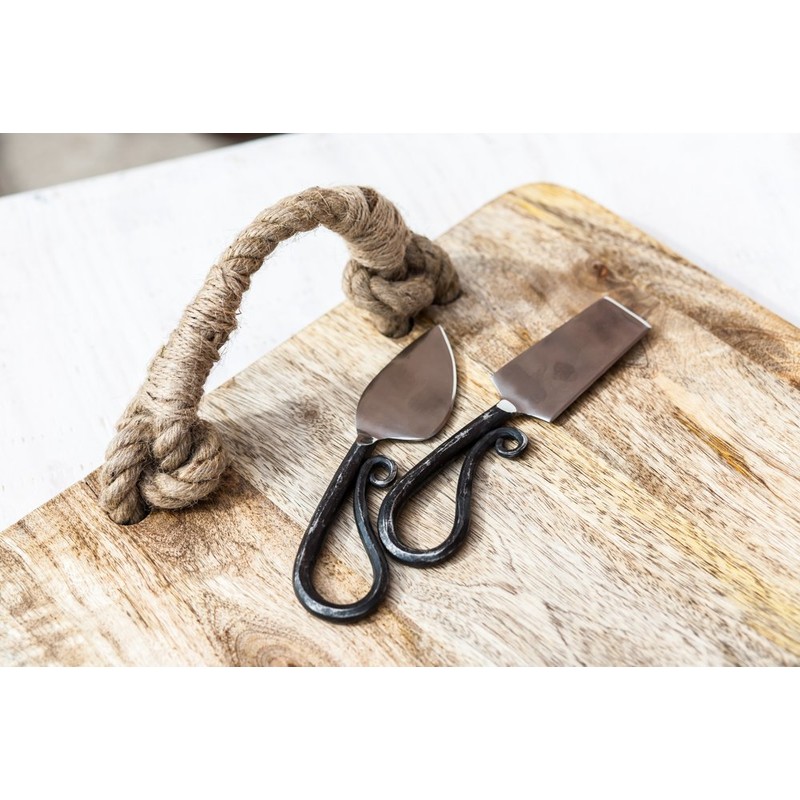 Abbott Collection Medieval Style Cheese Knives Tools Stainless Steel (Set