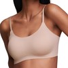 EBY Seamless Bralette with Adjustable Straps: Black/Nude Bralettes for Women,