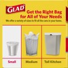 Glad Garbage Small, White, 4 gallons, 30 Count (Pack of